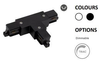 Powergear Mini 1PH T EINSPEISER,  LINKS 1, Schwarz (PRO-S136L1-B)