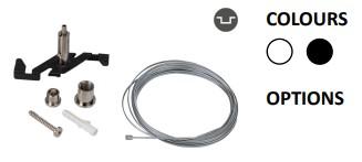 Powergear Mini 1PH 1 DECKENMONTAGE EZCLICK MIT Seil, Weiß, 3 meter (PRO-EZN148-W)