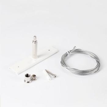 Powergear Mini 1PH 1 VERSTÄRKUNG FÜR DIE DECKENMONTAGE MIT Seil, Weiß, 3 meter (PRO-N148-W)