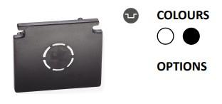 Powergear 48V  ENDKAPPE FÜR DIE EINBAUSCHIENE,  Schwarz (PRO-RN132-B)