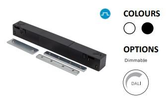 Powergear 48V I Verbinder INKL. PRO-NC01+RNC01 VERSTÄRKUNG FÜR EINBAUSCHIENE,  Schwarz (PRO-RN133-B)