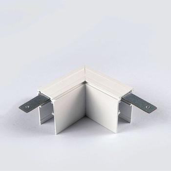 Powergear 48V L PROFIL Verbinder,  TIEF, FLACH, RECHTS, Weiß (PRO-DN135FR-W)