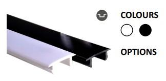 Powergear 48V SCHIENENABDECKLEISTE,  Weiß, 2 meter (PRO-CSN20-W)