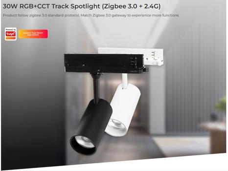 SYNERGY 21 LED  Track Spotlight 30W RGB-CCT Zigbee 3.0 + 2.4G schwarz*Milight/ Miboxer* (TS5-30B-ZR)