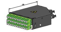Telegärtner Baugruppenträger,  HD3, zbh. Patch-Modul 1HE 18xLC D MM Lime green OM5 (100022353,H02050A4018)