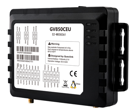 Queclink GV850CEU, High Performance Linux-Based LTE Cat 1 Telematics Gateway with CANBus and Tachograph Data Reading (S2-M008933)