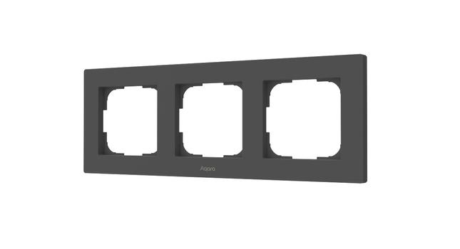 AQARA Switch Frame H2 EU Grey (3-gang) (FE-X02DG)