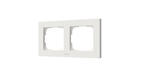 AQARA Switch Frame H2 EU (2-gang) White (FE-X01D)