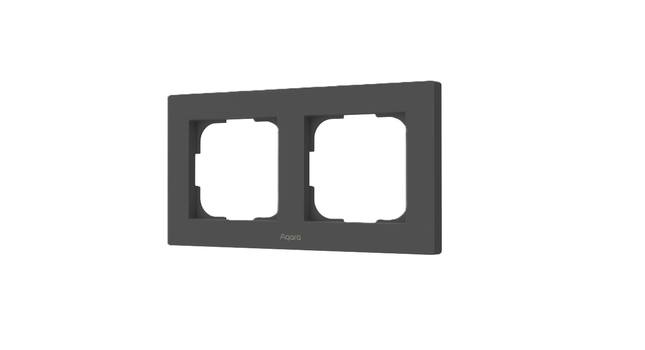 AQARA Switch Frame H2 EU Grey (2-gang) (FE-X01DG)