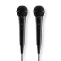 HAMA Dynamic Microphone Mono 2-pack Black