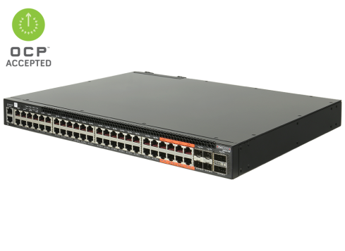 EDGE-CORE Open Networking Datacenter Switch •  AS4610-54P,  48 x 100/ 1000BASE-T PoE (4610-54P-O-AC-F v1)