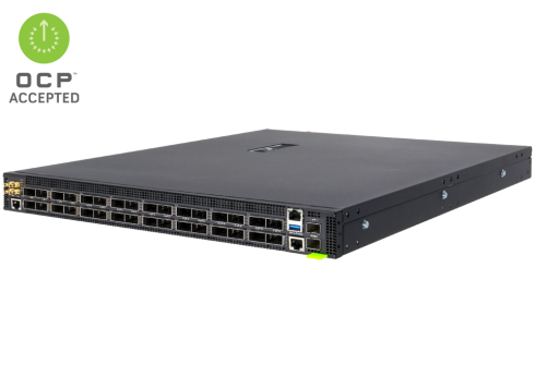 EDGE-CORE Open Networking Datacenter Switch •  AS9716-32D,  32 x 400G QSFP-DD ports (9716-32D-O-AC-F)