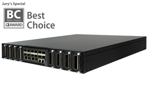 EDGE-CORE Open Networking Datacenter Switch •  AS7716-24SC,  16 x 100G QSFP28 ports and 8 modular line card slots (7716-24SC-O-AC-F)
