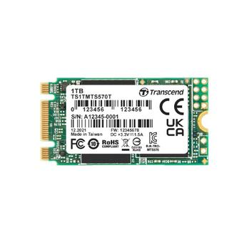 TRANSCEND 256GB M.2 2242 SSD SATA3 TLC wide temp (TS256GMTS570T-I)