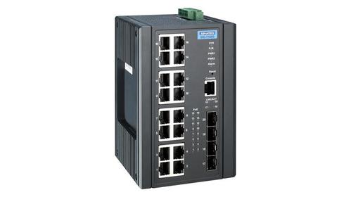 ADVANTECH 16GE PoE + 4G SFP Ports (EKI-7720G-4FPI-BE)