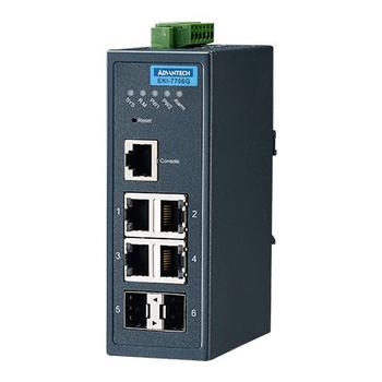 ADVANTECH 6 port Full Gigabit Managed (EKI-7706G-2F-AE)