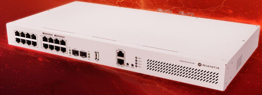 MIKROTIK Cloud Router Switch  (CRS418-8P-8G-2S+RM)
