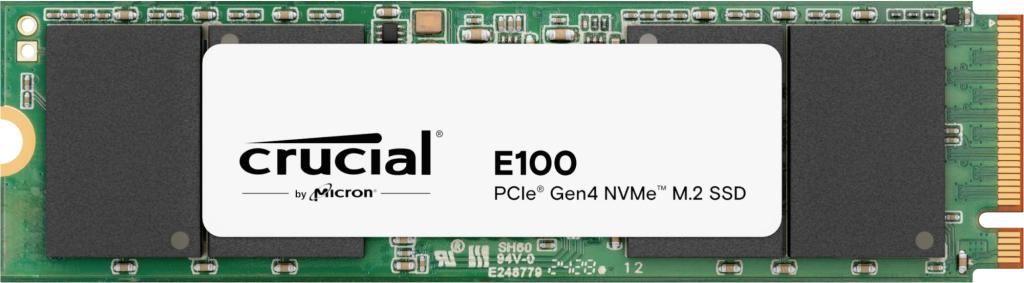 CRUCIAL E100 - SSD - 1 TB - inbyggd - M.2 2280 - PCIe 4.0 x4 (NVMe) (CT1000E100SSD8)