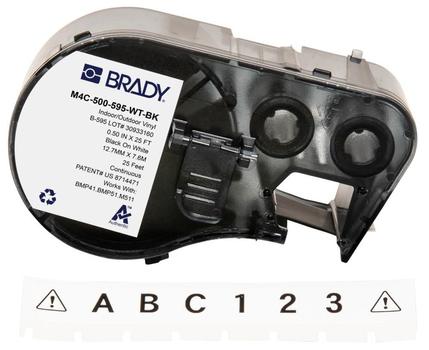 BRADY BMP41/ BMP51/ M511 Label (M4C-500-595-WT-BK)