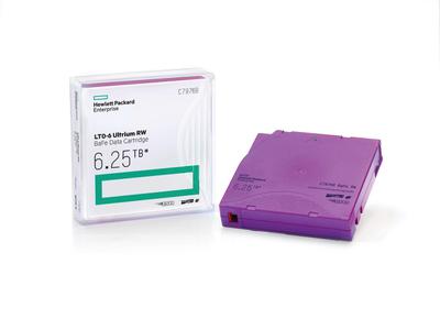 Hewlett Packard Enterprise LTO-6 Ultrium 6.25TB BaFe RW Non Custom Labeled Data Cartridges 20 Pack (C7976BN)