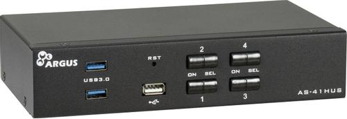 INTER-TECH As-41Hus Kvm Switch Black (88887411)