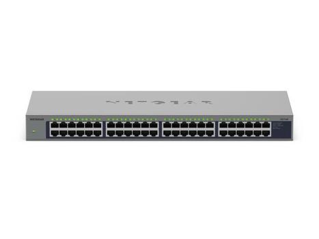 NETGEAR 48PT GIGE UNMANAGED RACKMOUNT SWCH (GS748-100EUS)