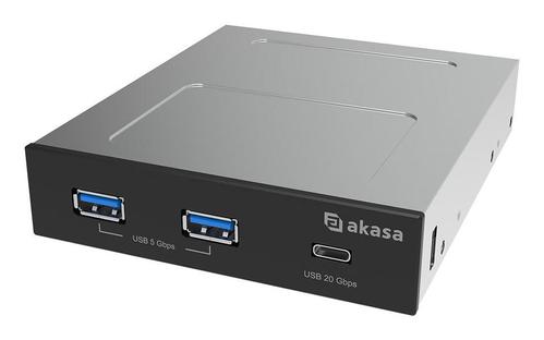 AKASA USB 20Gbps Type-C Panel with Dual USB 5Gbps Type-A Ports (AK-ICR-36)