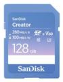 SANDISK Creator - Flash-minneskort - 128 GB - Video Class V60 / UHS-II U3 / Class10 - SDXC UHS-II