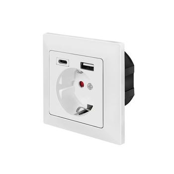 LOGILINK Socket-Outlet Cee 7/3 + Usb  (PA0262)