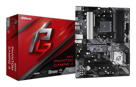 ASRock B550 Phantom Gaming 4 - hovedkort - ATX - Socket AM4 - AMD B550 (90-MXBCY0-A0UAYZ)