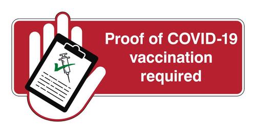 BRADY Proof of COVID-19 Vaccination (PROOFVACCINATION-150X50-B-7527-EN)