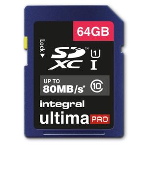 INTEGRAL 64Gb Sd Card Sdxc Cl10 80 Mb/S (INSDX64G10-80U1)