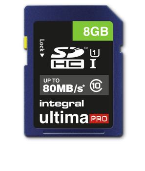 INTEGRAL 8Gb Sd Card Sdhc Cl10 80 Mb/S (INSDH8G10-80U1)