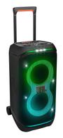 JBL PartyBox Stage 320 Bluetooth-høyttaler Bærbar partyhøyttaler med hjul 18t batteritid m/ utskiftbart batteri, 2 x mikrofoninnganger, sprutsikring