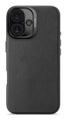 DECODED Leather Backcover iPhone 16 Svart
