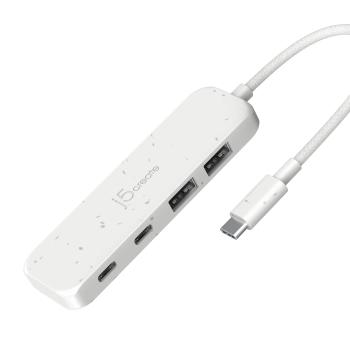J5 CREATE ECO-FRIENDLY USB-C TO 4-PORT TYPE-C  TYPE-A GEN 2 HUB PERP (JCH342EW-N)