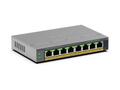 NETGEAR Easy Smart GS108EPP - Switch - high-power - L3 - smart - 8 x 10/100/1000 (PoE+) - skrivbordsmodell, väggmonterbar - PoE+ (123 W)