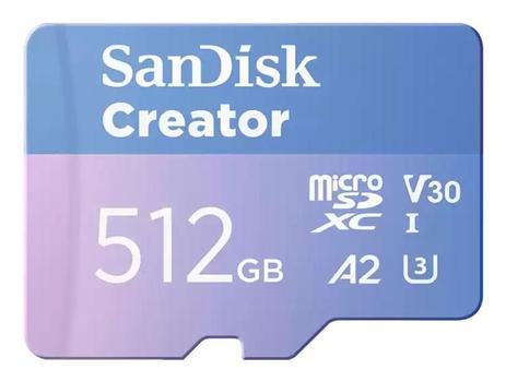 SANDISK Creator MicroSD 512GB (SDSQXAV-512G-GN6MS)