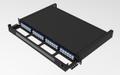 LinkIT 1U MF HD Panel for MPO cassettes Unloaded , Max 96 fiber 1U (LI-HDP1U-96C-MPO)