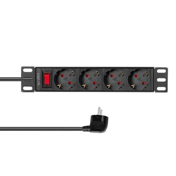 LOGILINK 10" PDU 4-way German socket,  (PDU4B01)