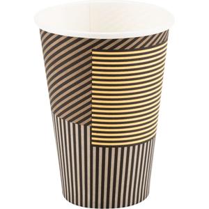 _ Kaffebæger Lines, ABENA Gastro, 9,2cm, Ø7cm, 20 cl, 22 cl, brun, pap/PE, 7 oz (100000264305*2500)