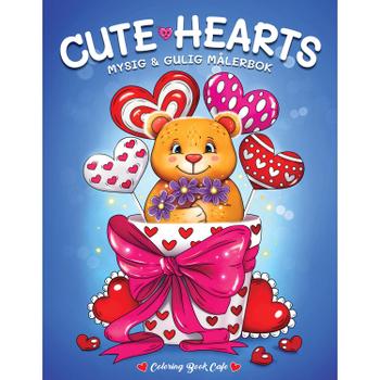 Legind Målarbok : Cozy Cute Hearts  (9788776391010)