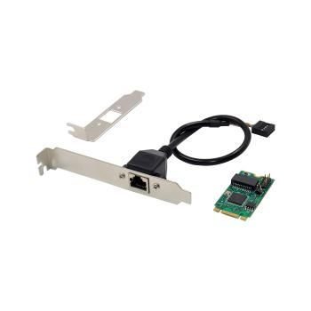 MICROCONNECT Network Card PCIe M.2 B+M (MC-M.2-B+M-I210-T1)