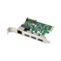 MICROCONNECT PCIe USB3.0+Ethernet LAN Card