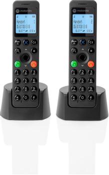 MOTOROLA Dot202 Twin Dect Telephone  (107DOT202BLACK)
