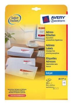 AVERY Printer Label White (J8177-25)