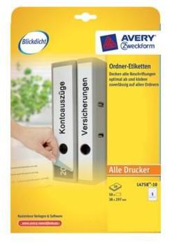 AVERY Printer Label White (L4758-10)