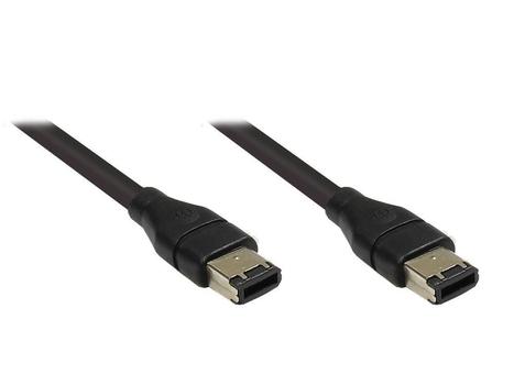 EXSYS Firewire Cable 8 M 6-P Black (EX-K6808)