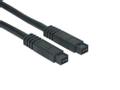 EXSYS Firewire Cable 2 M 9-P Black