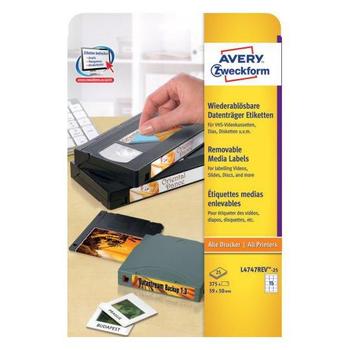 AVERY Self-Adhesive Label Rounded  (L4747REV-25)